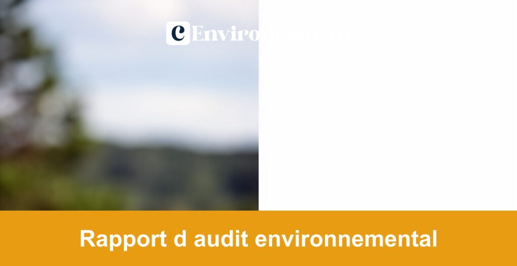 Rapport d audit environnemental